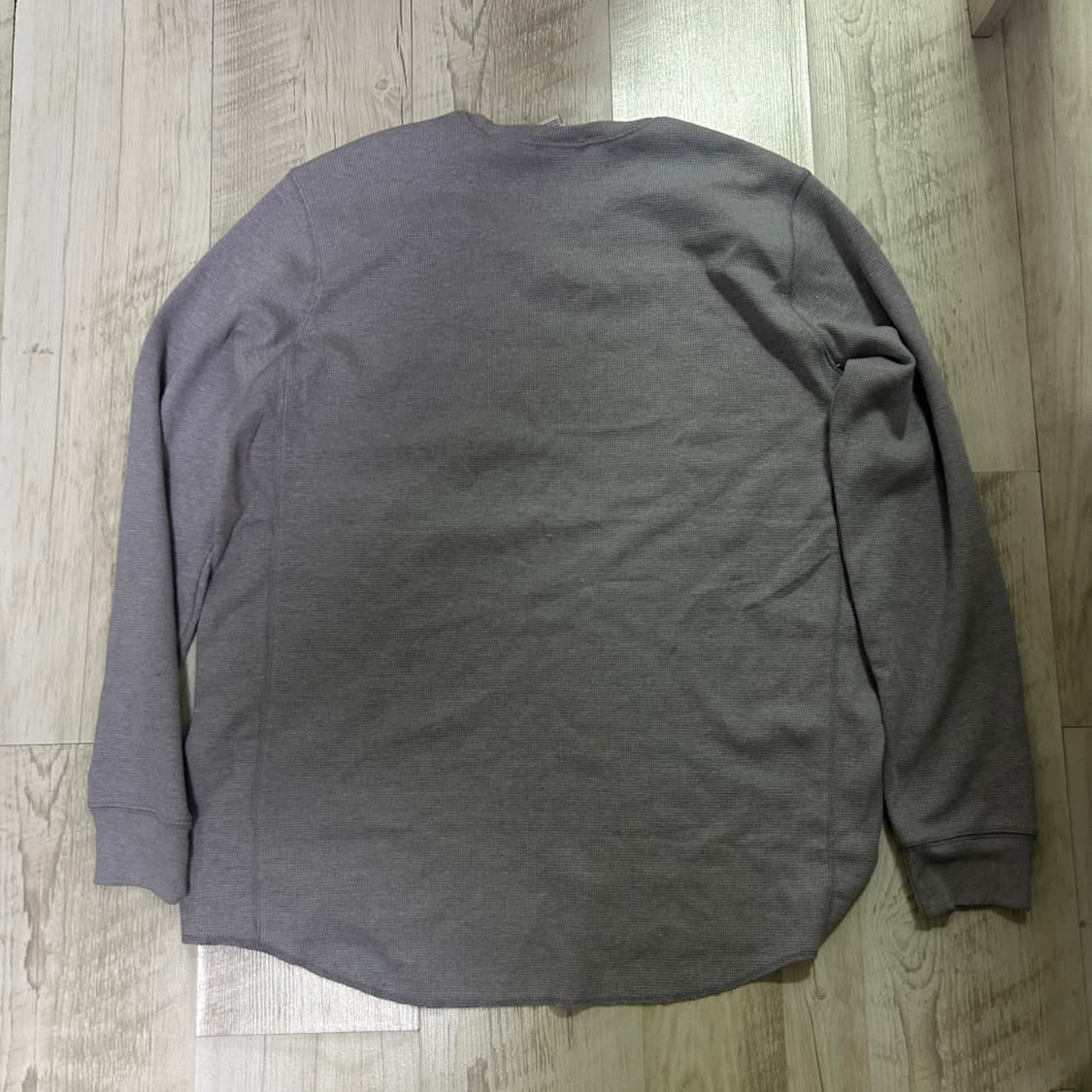 [US XL] 노스페이스 와플티 긴팔 그레이 상품이미지5