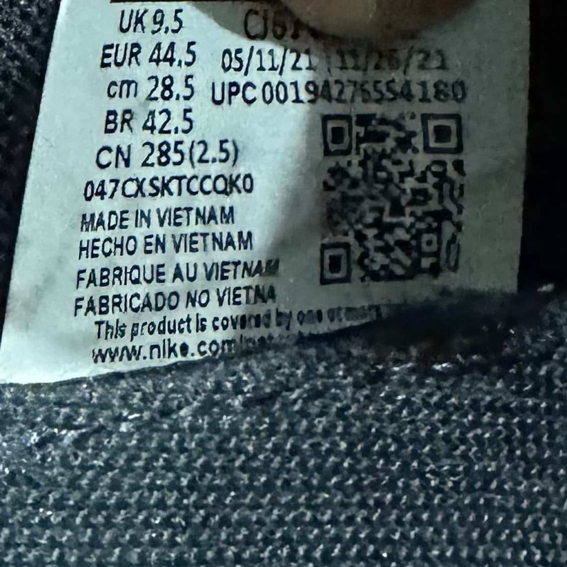 285) 나이키 운동화 남성 남자 에어맥스 줌 950 블랙 메탈릭 실버 상품이미지9