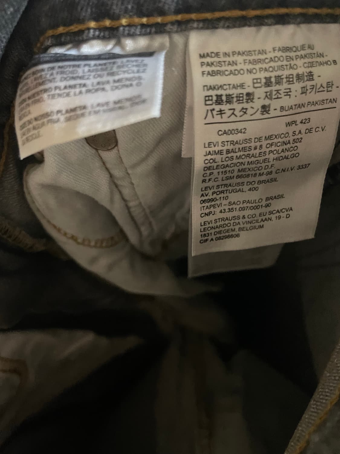 리바이스 511 슬림핏 데님 청바지 32x32 상품이미지4