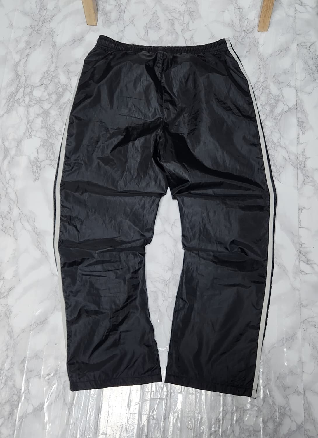 아디다스 삼선 트랙팬츠 바람막이 블랙 와이드 바지 상품이미지4