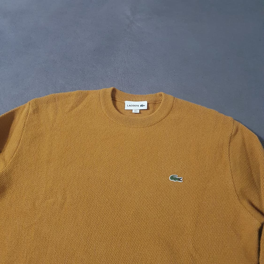 라코스테 울 니트 4 L 머스타드 상품이미지1