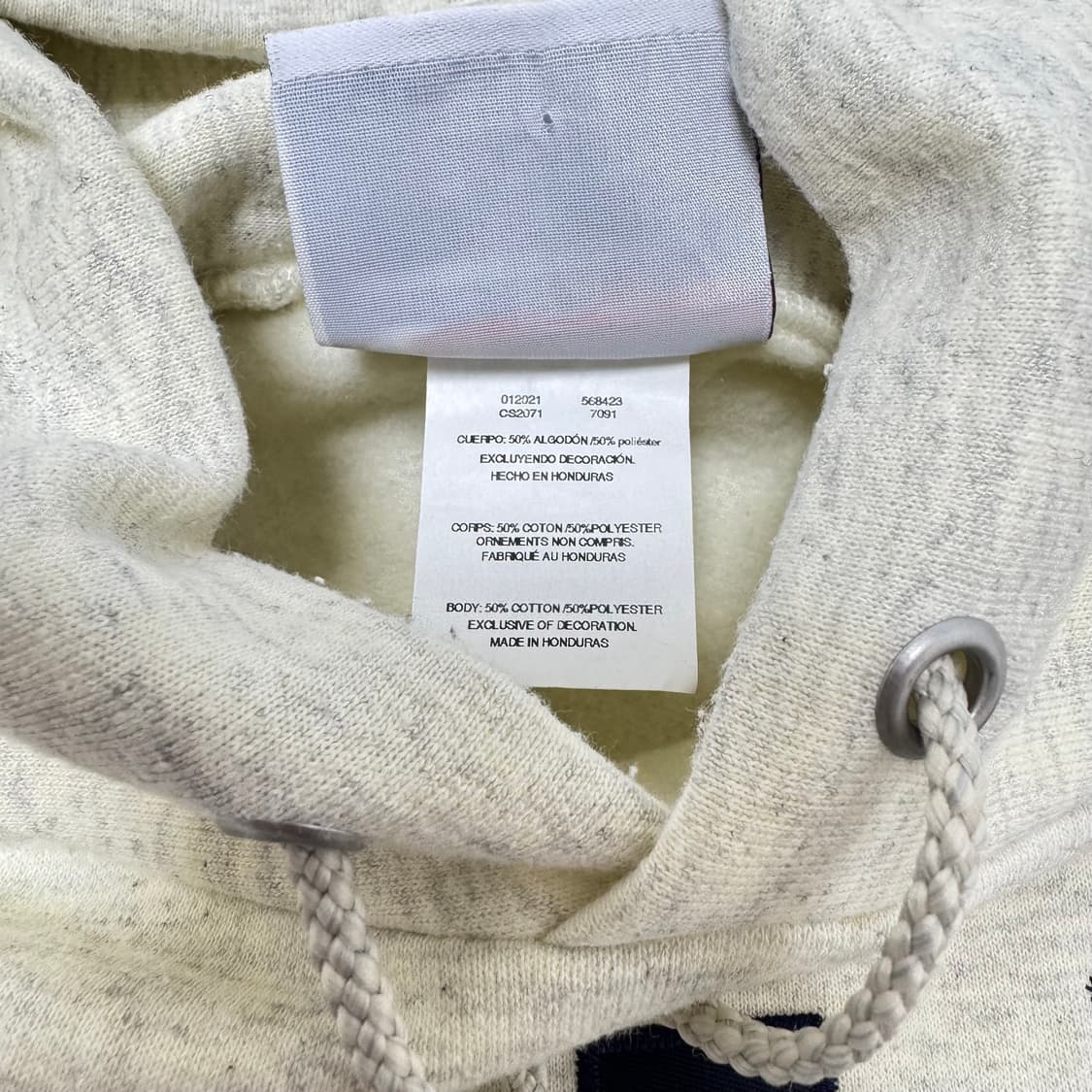 챔피온 YALE 화이트 후드티 S 상품이미지3