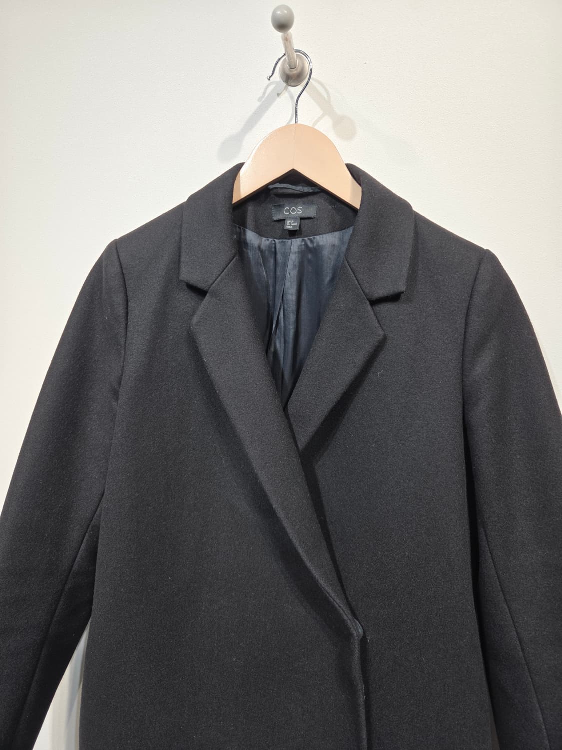 COS 코스 울 캐시미어 모헤어 블렌드 컬러블록 코트 상품이미지3