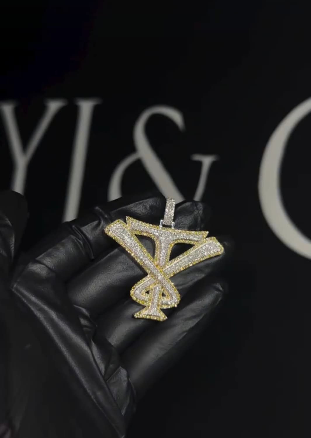 커스텀 다이아 펜던트 체인 판매합니다. 상품이미지1