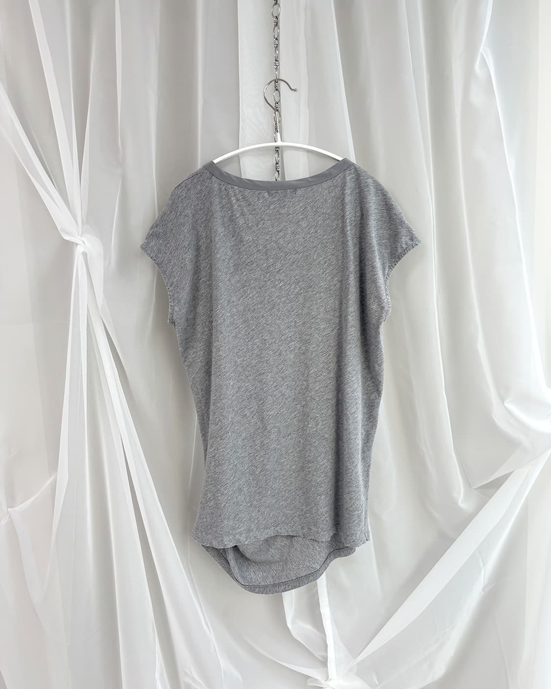 ICB one tuck unbalance long top 상품이미지5