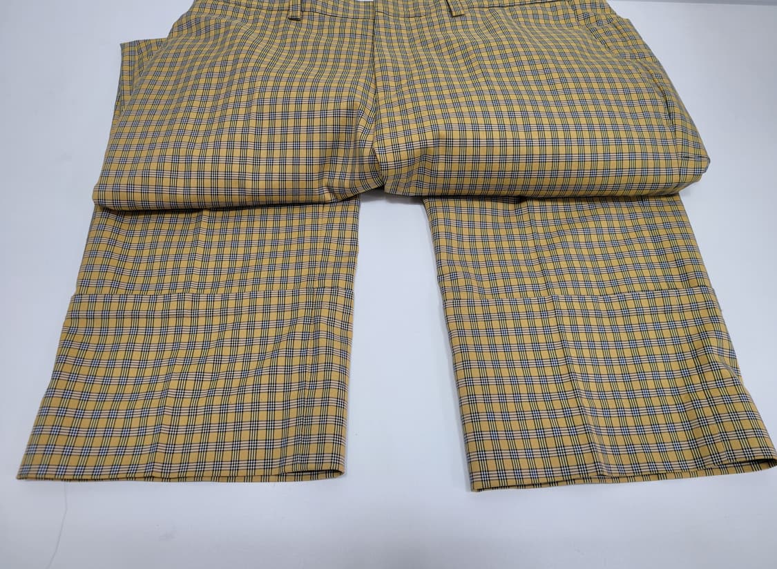 WOOYOUNGMI 우영미 타탄 체크 패턴 팬츠 / 남 76 옐로우
 상품이미지4