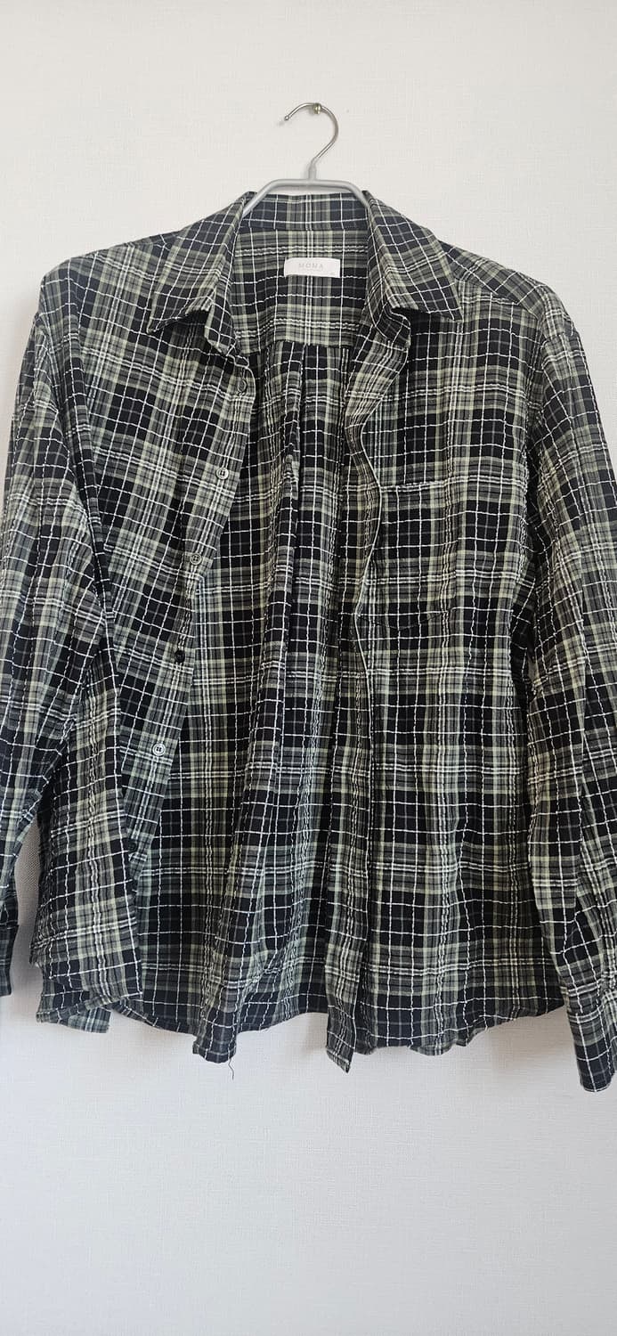 모마디자인 셔츠 블랙카키 상품이미지1