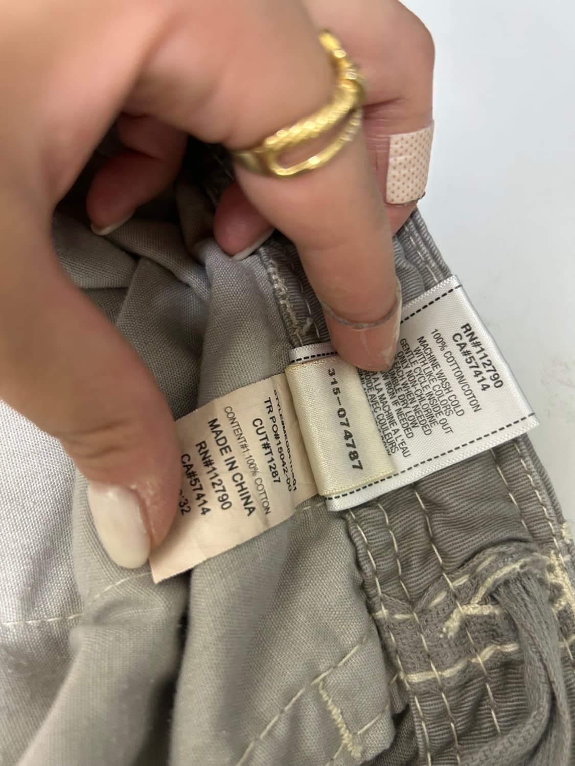 트루릴리젼 남성 스트치 카고 반바지 32사이즈 상품이미지7