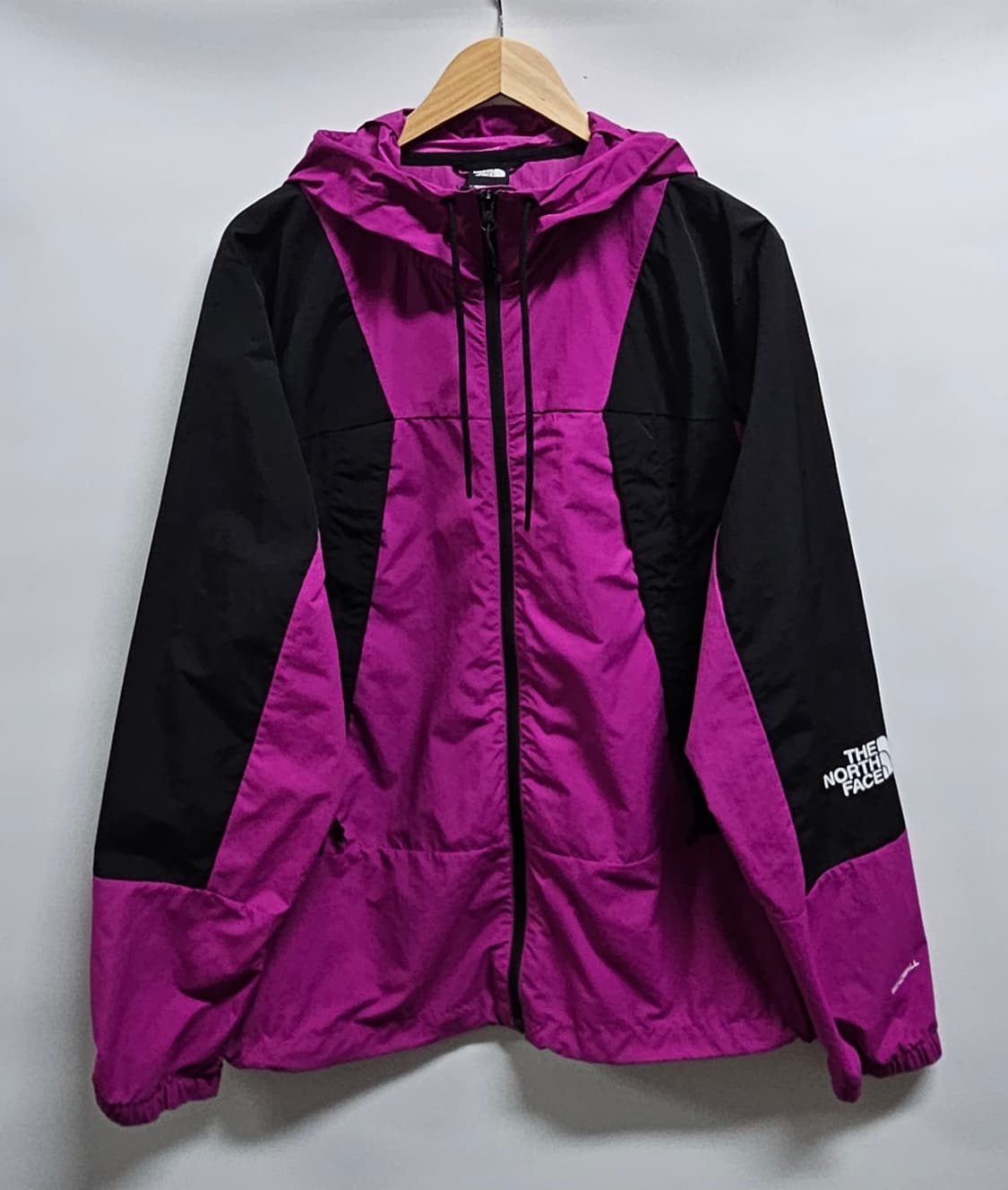 노스페이스 퍼플 암 로고 바람막이 자켓 XL 상품이미지1