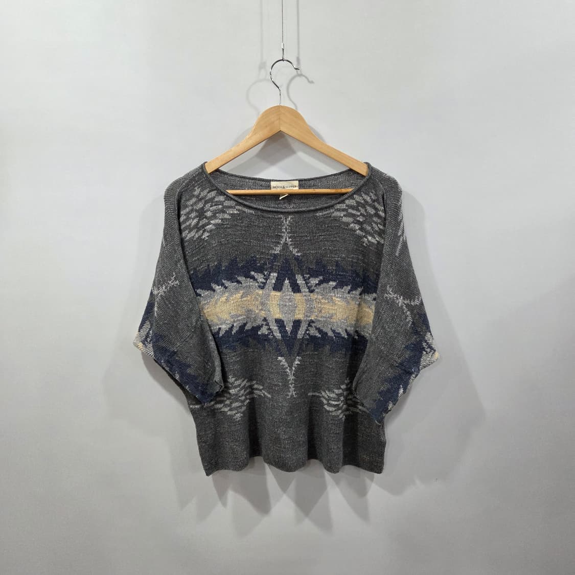 데님앤서플라이 보트넥 가오리 니트 S 상품이미지1