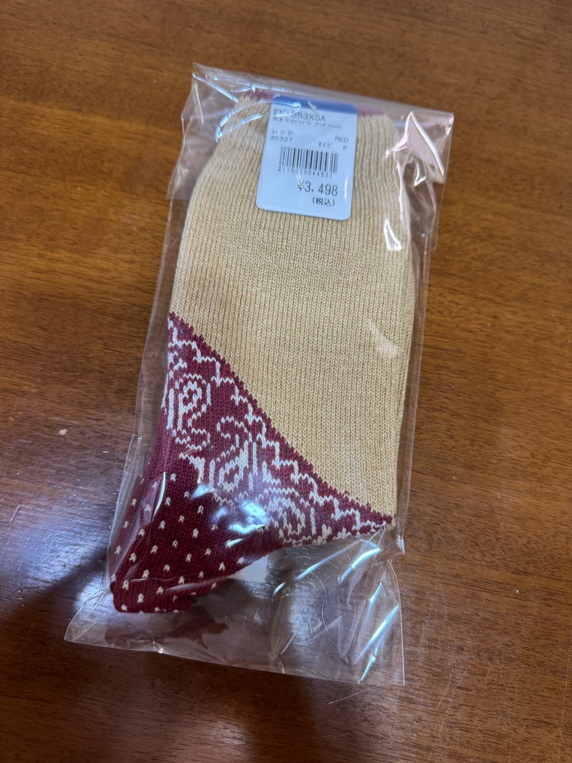 캐피탈KAPITAL 96수 힐 페이즐리 래드 반다나 삭스 양말(새상품) 상품이미지5