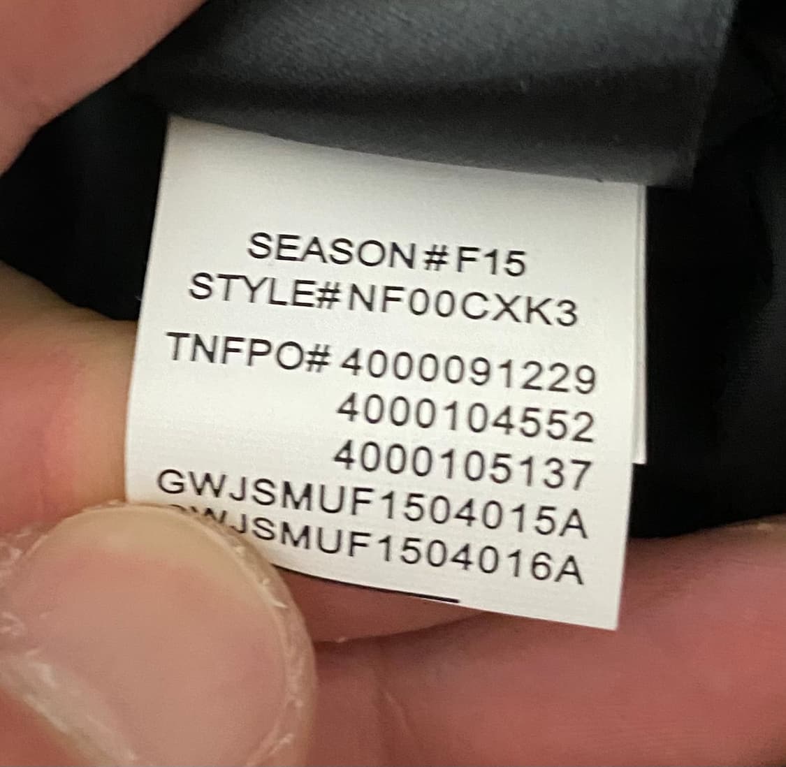 [L] 15FW 슈프림 X 노스페이스 레터링 패딩 블랙 상품이미지5