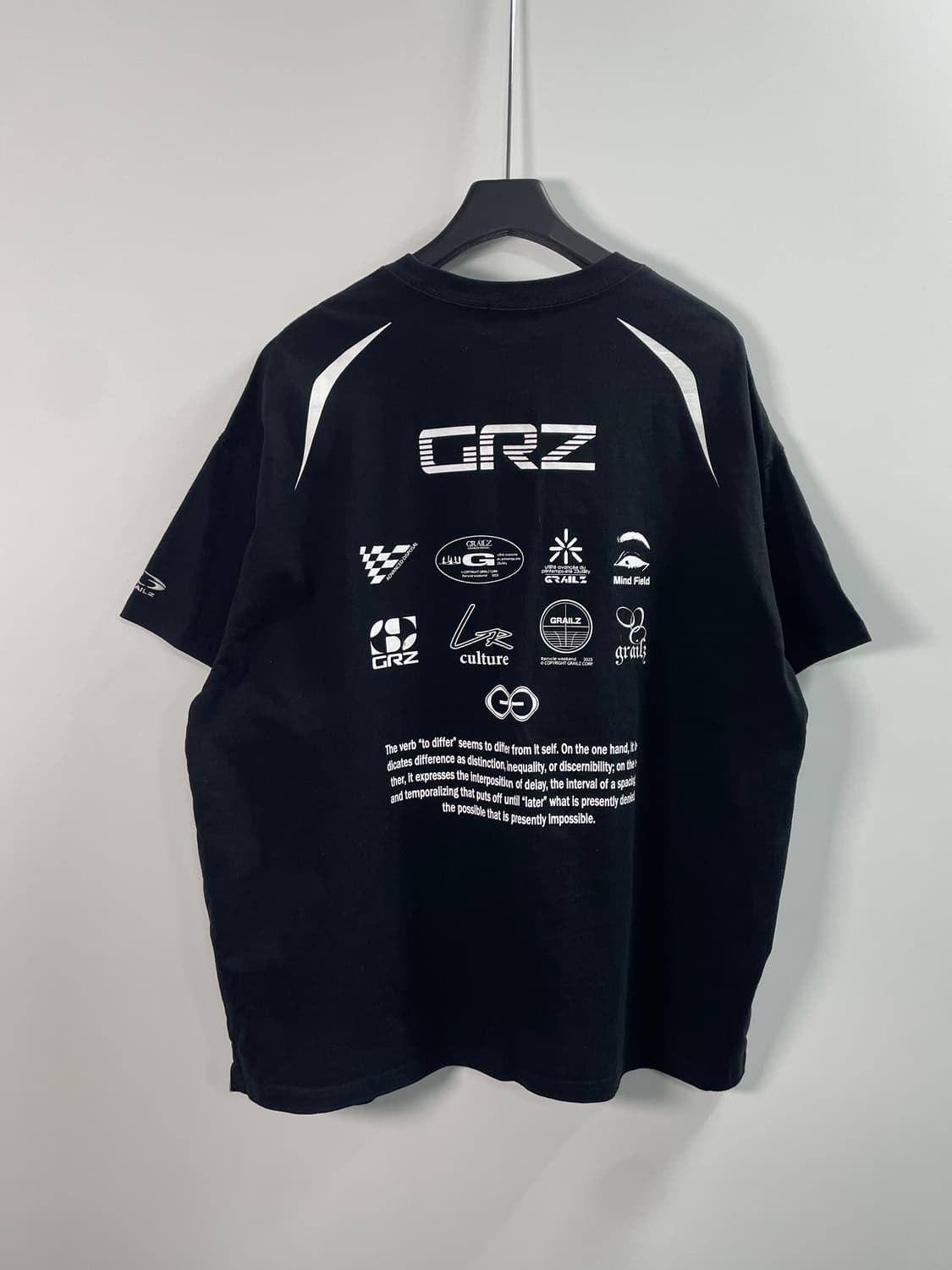 그레일즈 블록코어 블랙 오버핏 반팔티 (on.105) 상품이미지3