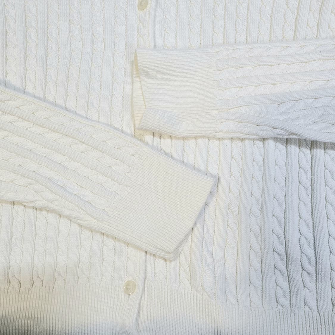 폴로 랄프로렌 케이블 니트 가디건 화이트 상품이미지4