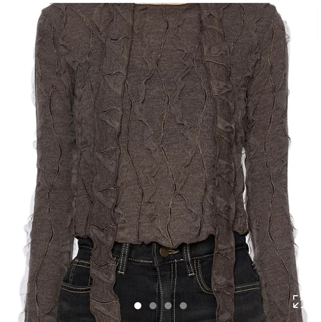 포르테나 크림 스카프 세트 티셔츠 상품이미지1