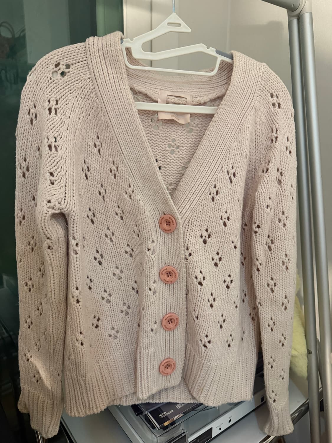 글로니 나오미 니트 가디건 핑크 상품이미지1