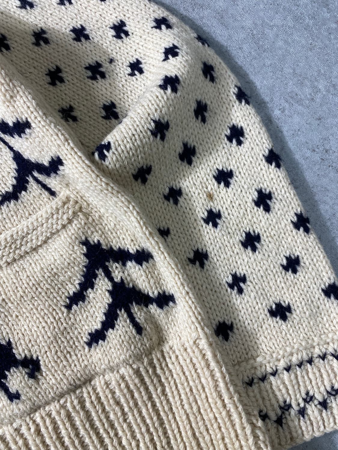 [2] 45rpm 재패니즈 빈티지 코위찬 니트집업 상품이미지4