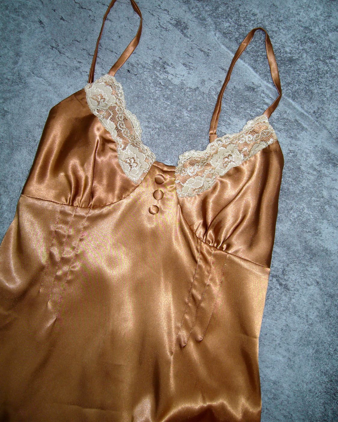 Brown Silk Ribbon Slip 상품이미지3