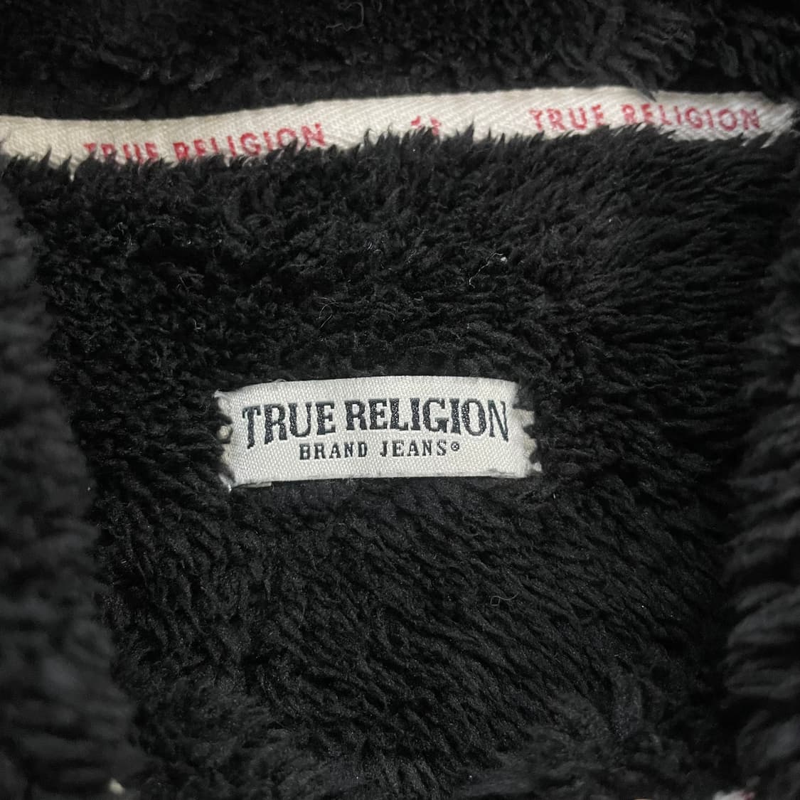 트루릴리전 보아털 후드집업 블랙 상품이미지7