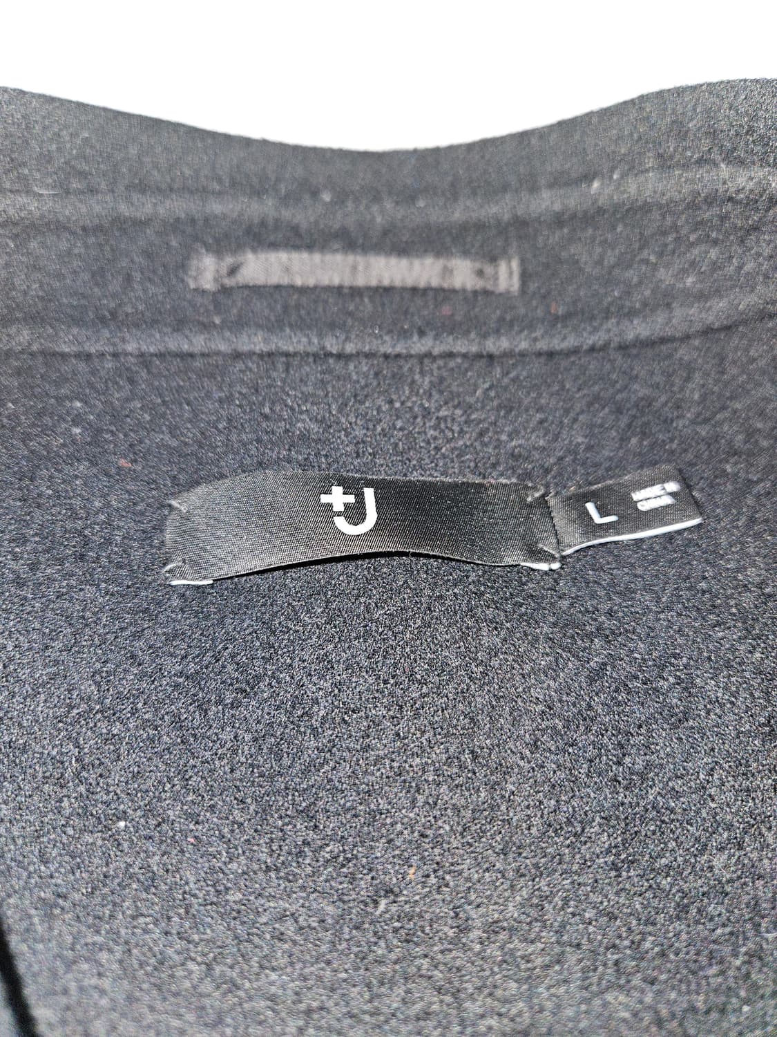 유니클로x질샌더 +J 콜라보 울 블렌드 워크자켓 오버사이즈 L 블랙 상품이미지2