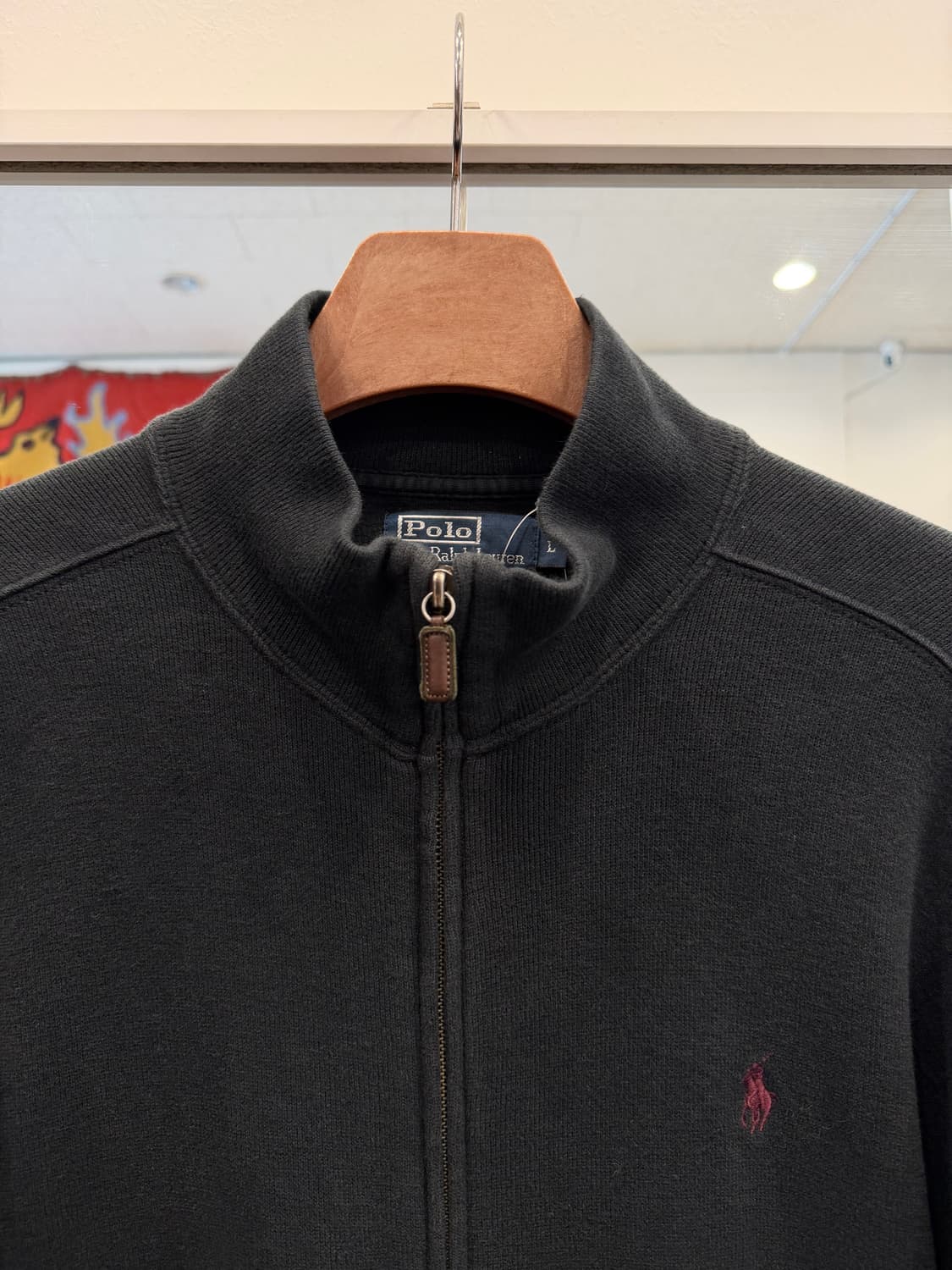 00s Polo ralph lauren 폴로 랄프로렌 코튼 니트 집업 상품이미지3