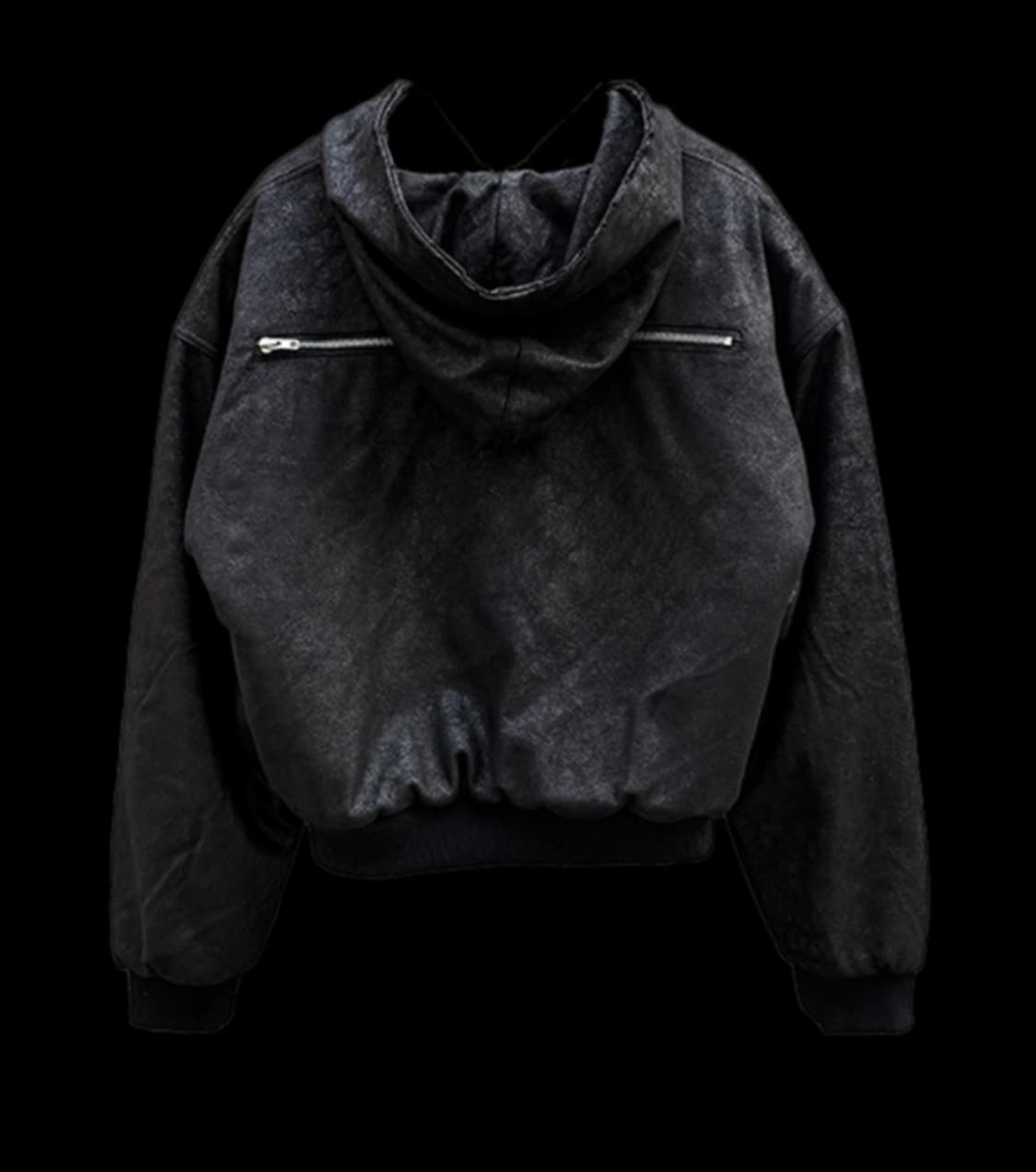 프리아큐파이 크랙 스킨 후드 봄버 자켓 상품이미지1