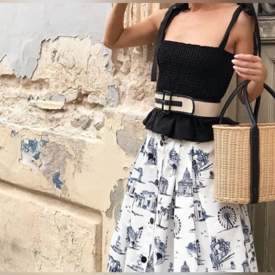 마쥬 스커트 미드 롱 치마 상품이미지4