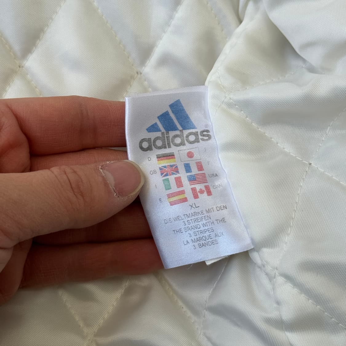 아디다스 올드스쿨 사이드라인 누빔 점퍼 100(105) 상품이미지7