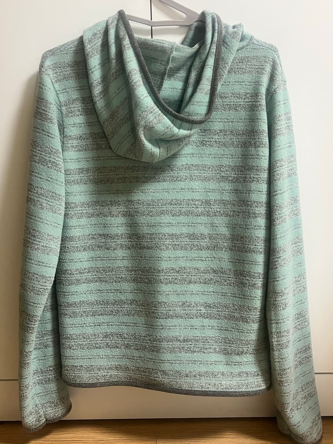 PESTO 페스토 STRIPE SWEAT HOODED TOP TEA 상품이미지3