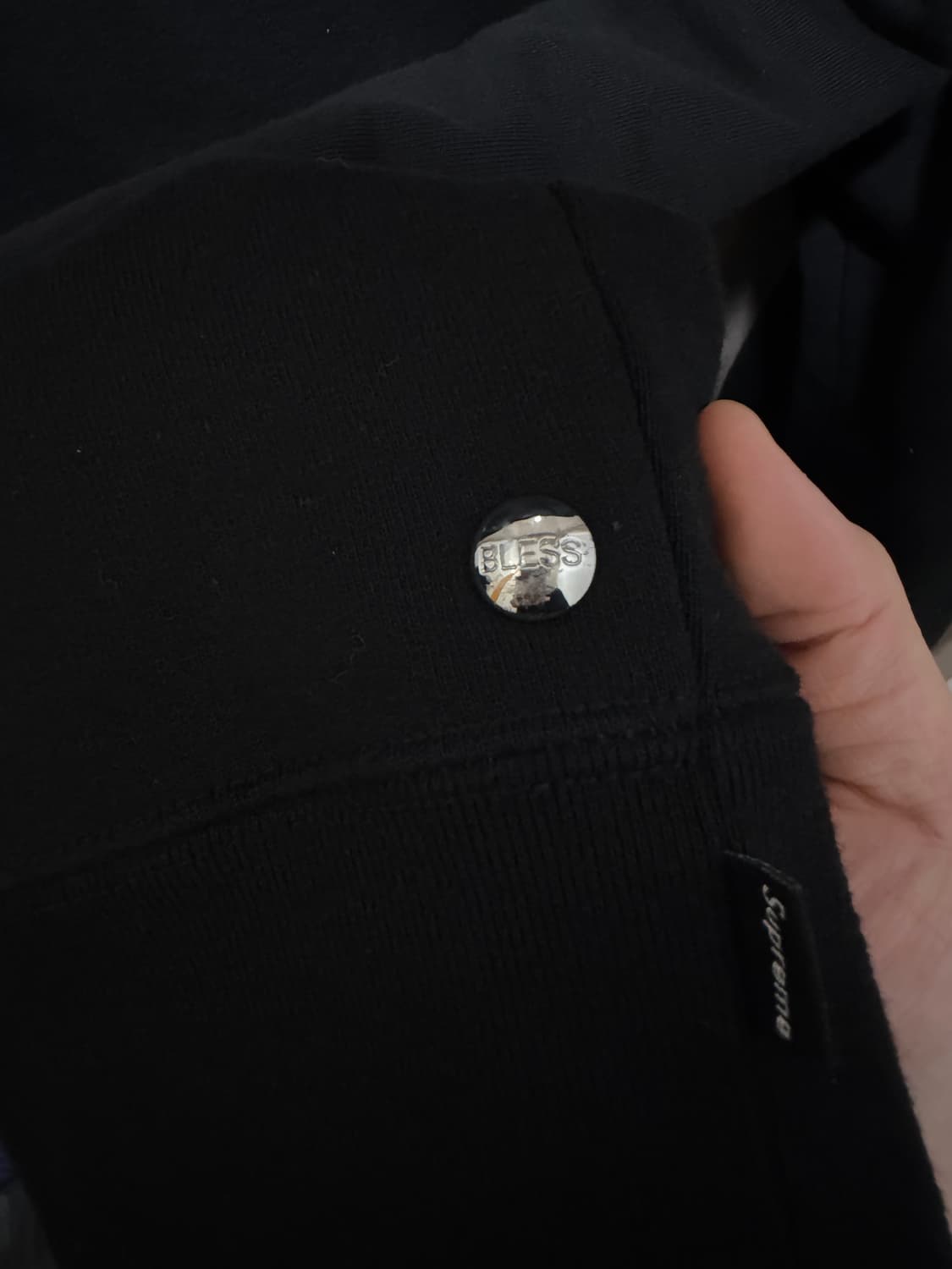 [XL] 슈프림 블레슈프림 스웻 맨투맨 블랙 상품이미지5