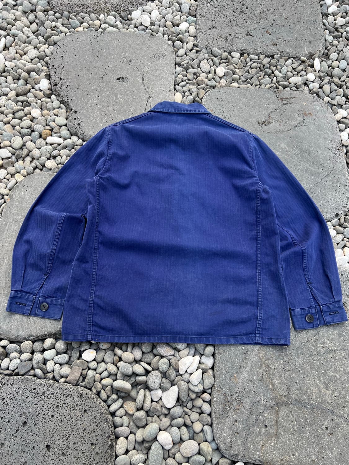 OLD VINTAGE HBT FRENCH WORK 헤링본트윌프렌치워크자켓 상품이미지2