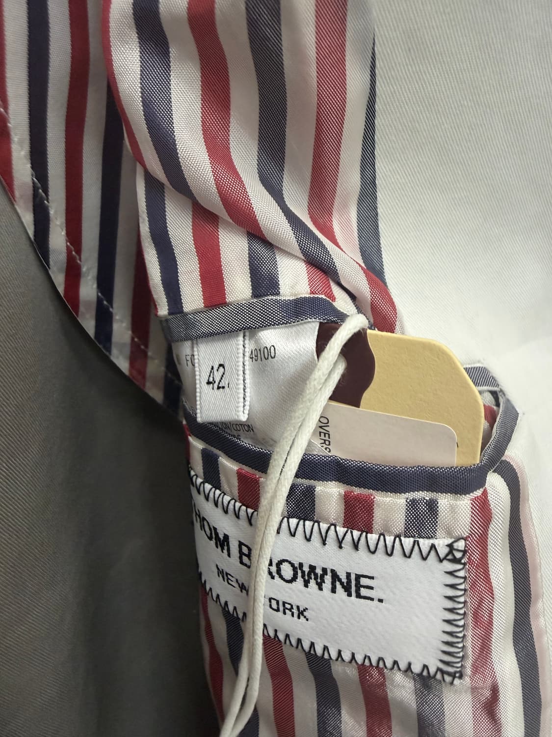 톰브라운 RWB 커프스 매킨토시 벨트 트렌치 코트 ( 88 ) 상품이미지9