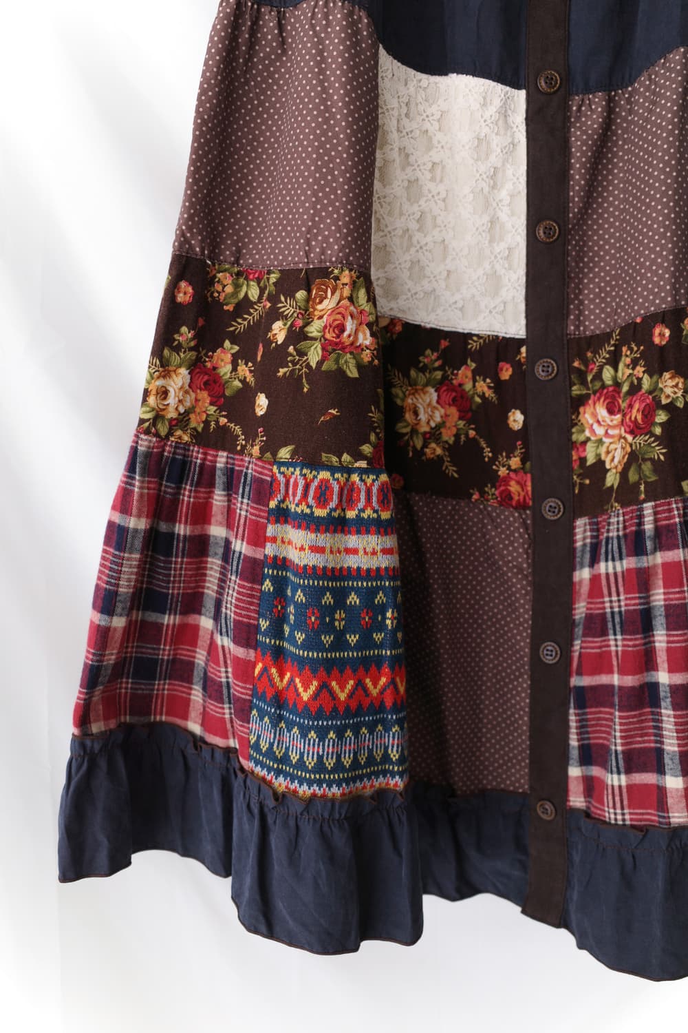 check flower patch skirt 상품이미지3