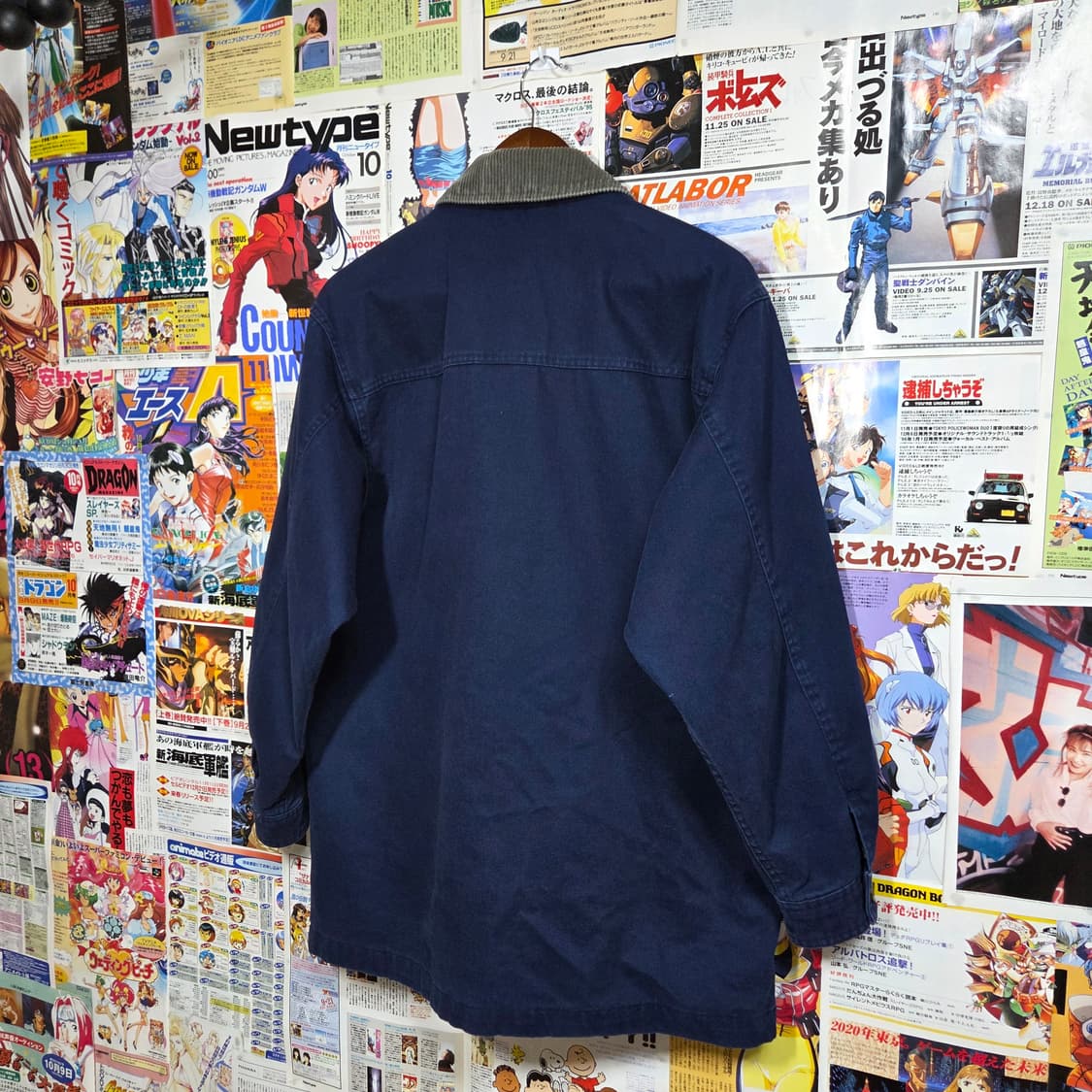 에디바우어 코듀로이 카라 네이비 코튼 초어 자켓 상품이미지6