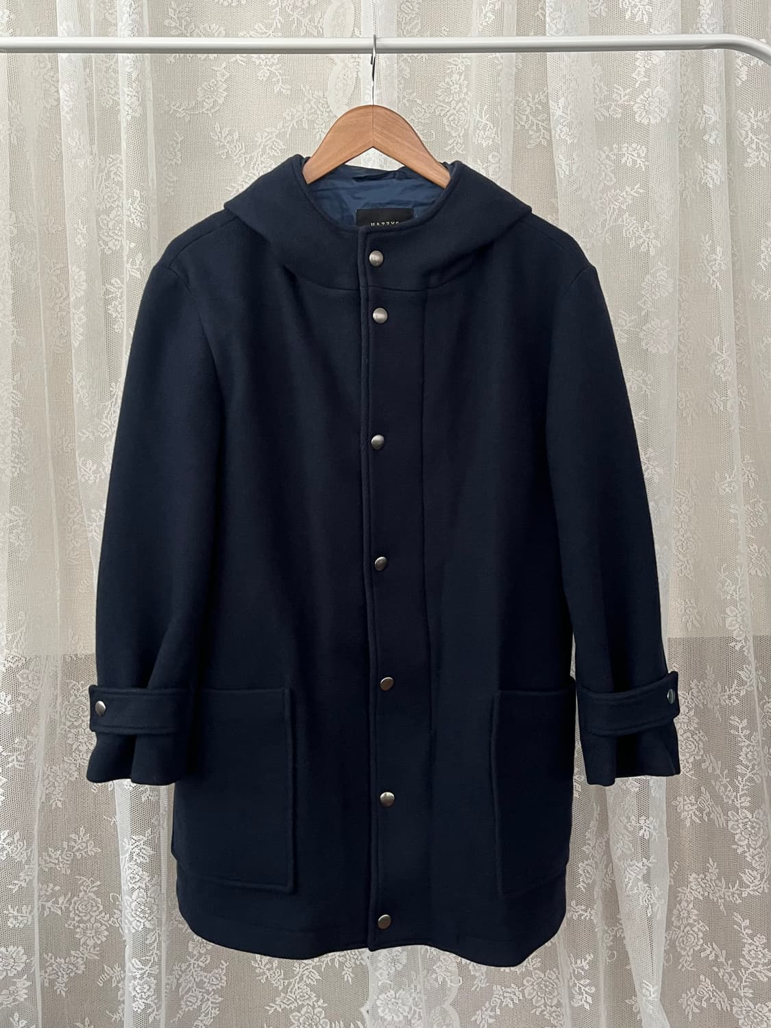 95) 헤지스 HAZZYS 후드 코트 네이비 상품이미지1