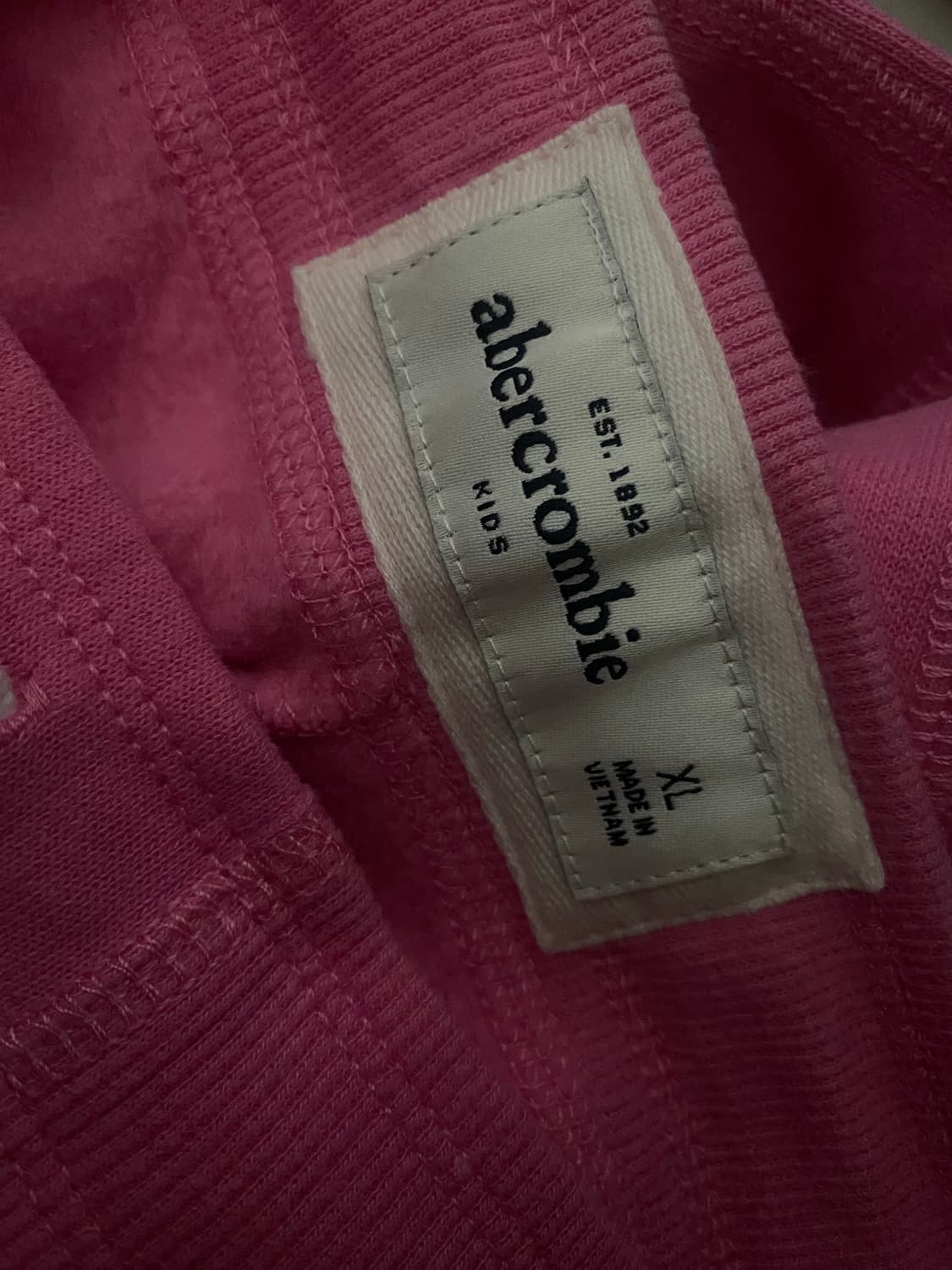 아베크롬비 로우라이즈 핑크 트레이닝 팬츠 스키니핏 상품이미지2