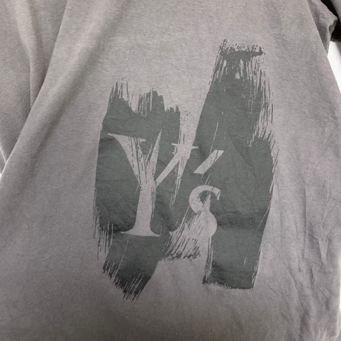 요지야마모토 Ys 프린팅 롱슬리브 긴팔 티셔츠 퍼플차콜 남녀공용 상품이미지4