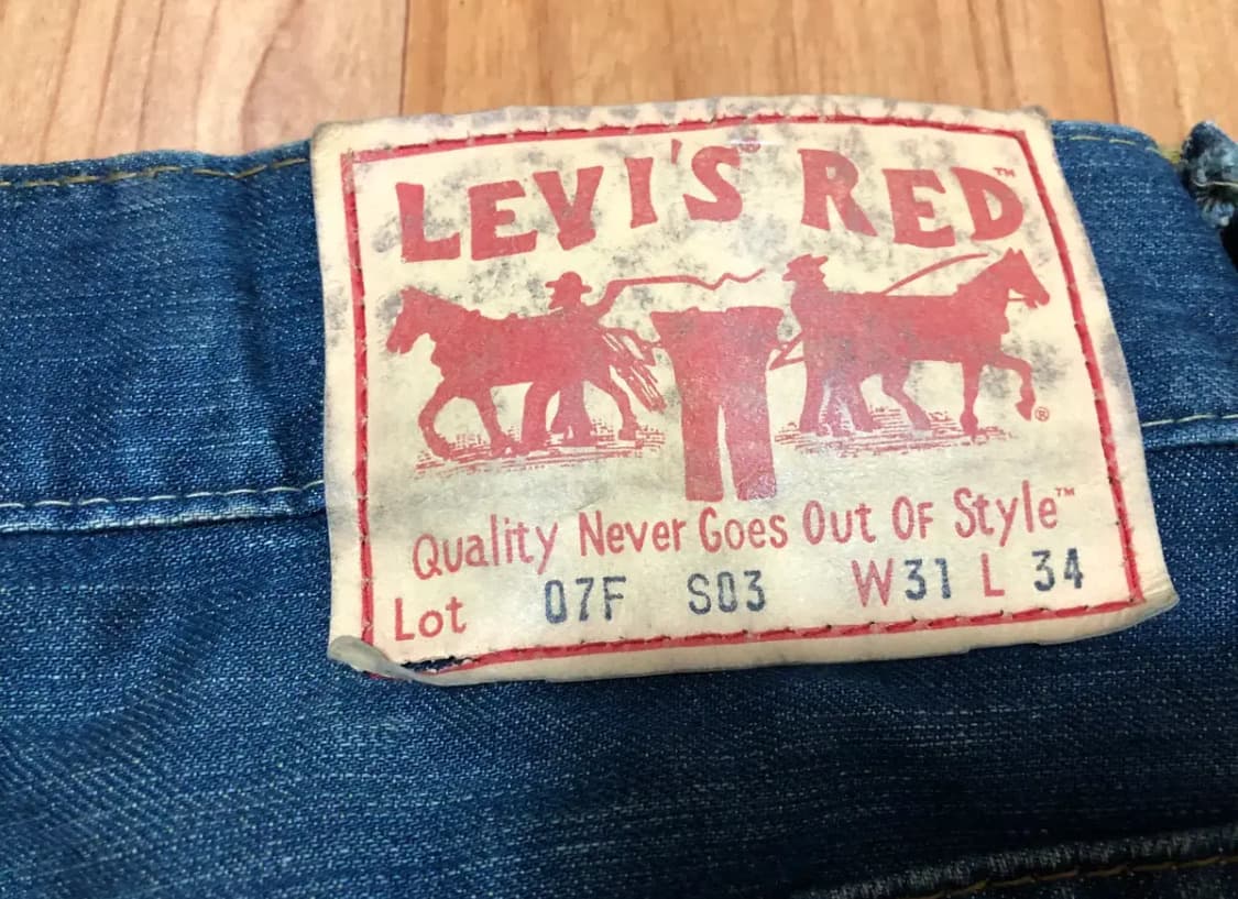 LEVIS RED 리바이스 레드 03/SS 오일워싱 멕시칸 부츠컷 데님 상품이미지10