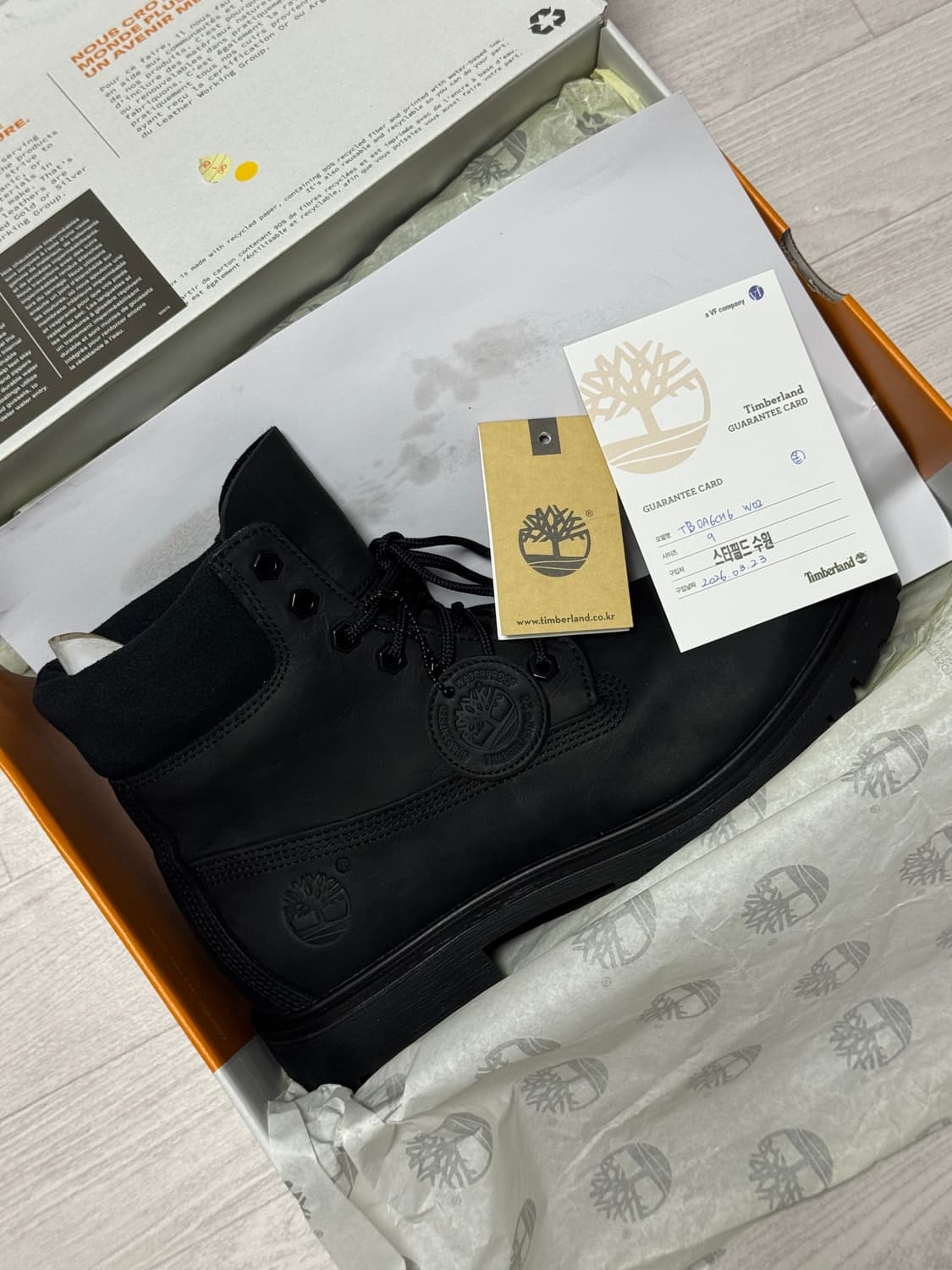 팀버랜드 25 6인치 워터프루프 워커부츠 블랙 270 상품이미지10