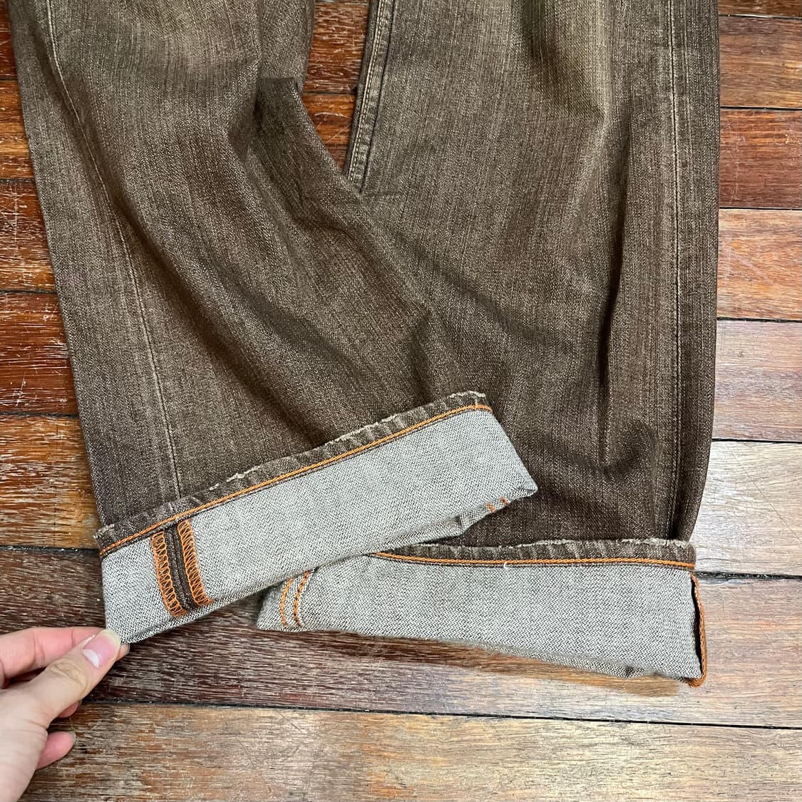 리바이스 갈색 데님 팬츠 상품이미지3