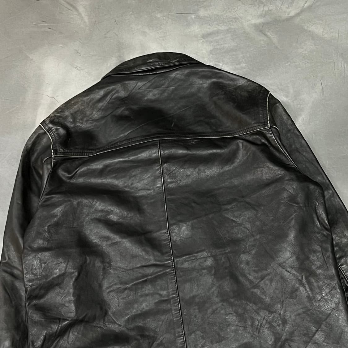  alain manoukian 빈티지 레더 카코트 y14974 상품이미지5