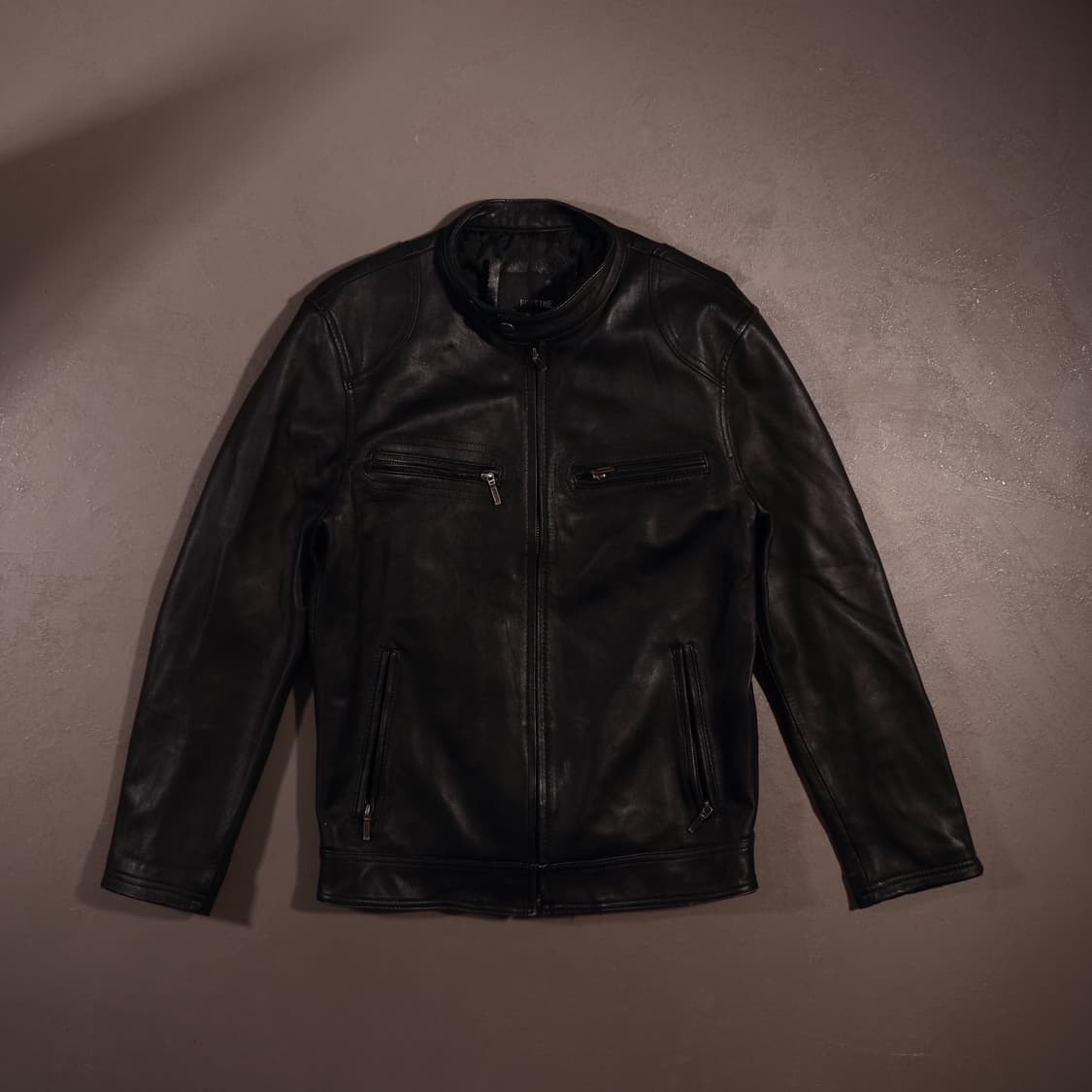 90s 빈티지 레더 라이더 집업자켓 상품이미지1