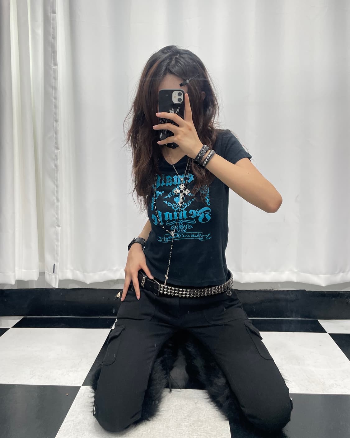 🎸블랙 프린팅 티셔츠🎸 상품이미지1