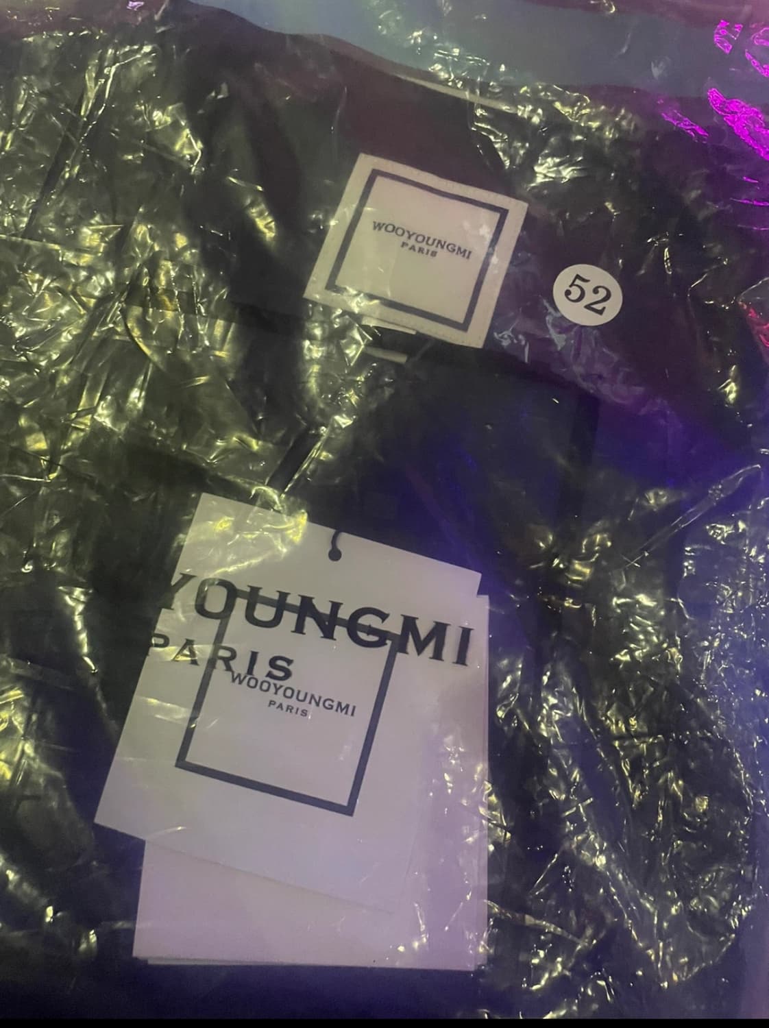 우영미 24ss 젤리피쉬 백 로고 티셔츠 블랙 상품이미지1