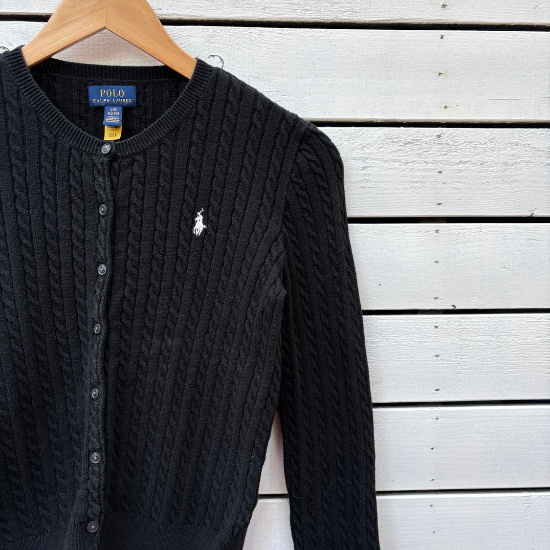 Polo 폴로 케이블 꽈배기 니트 가디건 상품이미지6