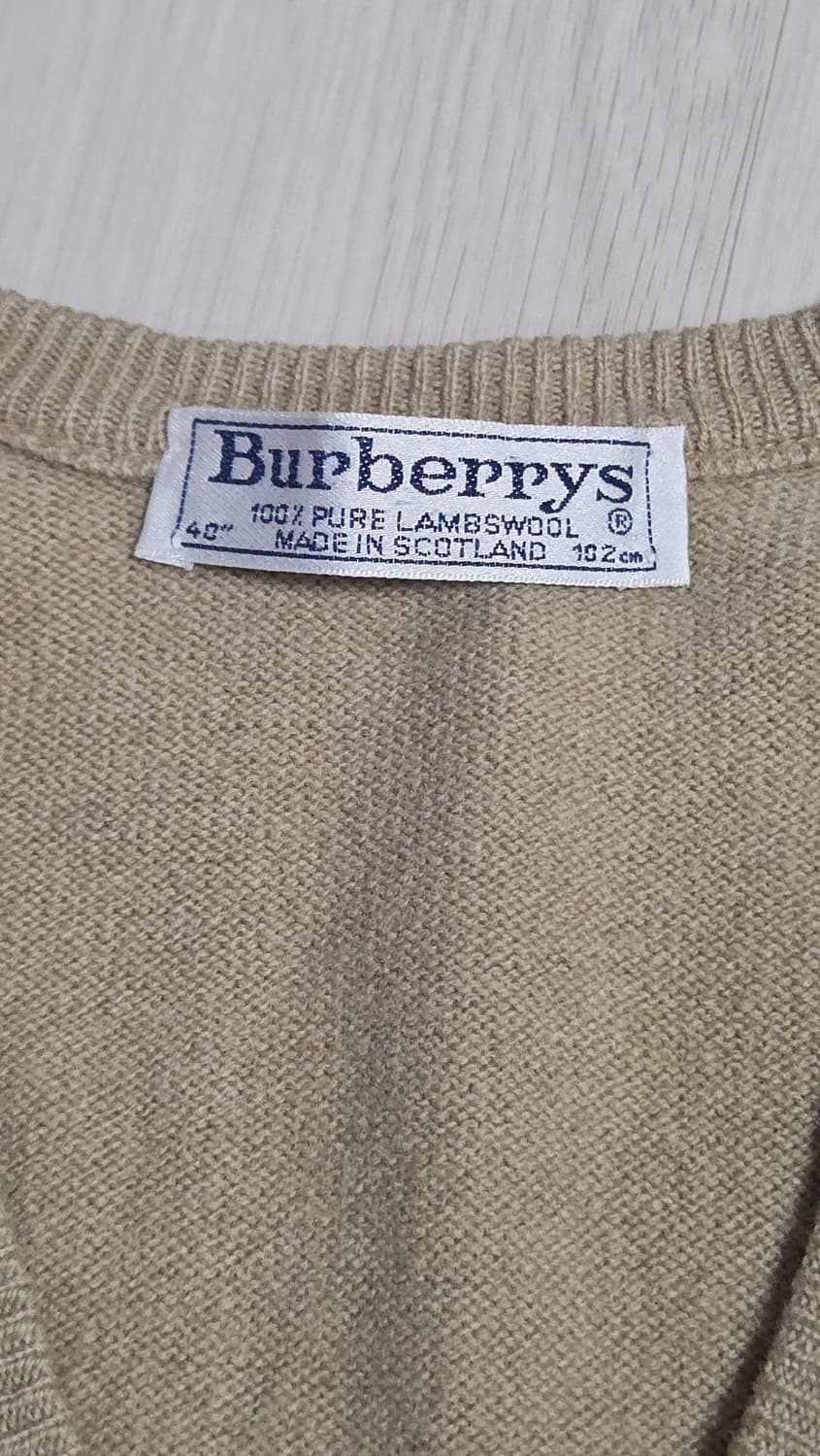 (착샷) 버버리 니트 베스트 조끼 기마로고 상품이미지3