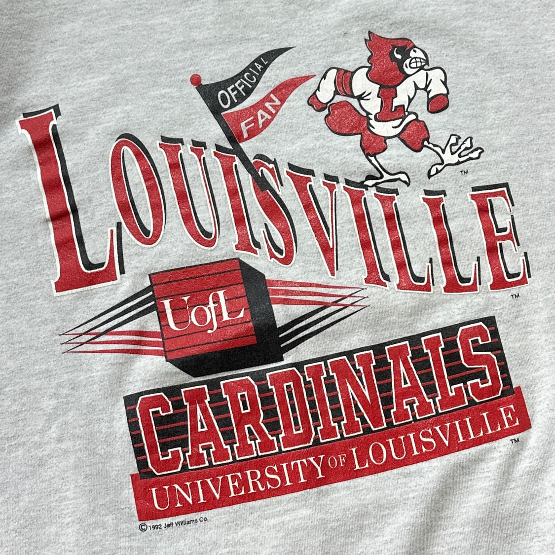 90s USA 로고 모션 카디날스 스웻셔츠 L 상품이미지3