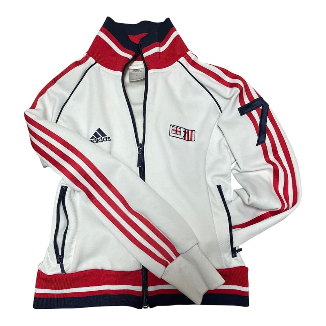 adidas 아디다스 빈티지 잉글랜드 슬림핏 레드져지(별이삼샵 설효림) 상품이미지2