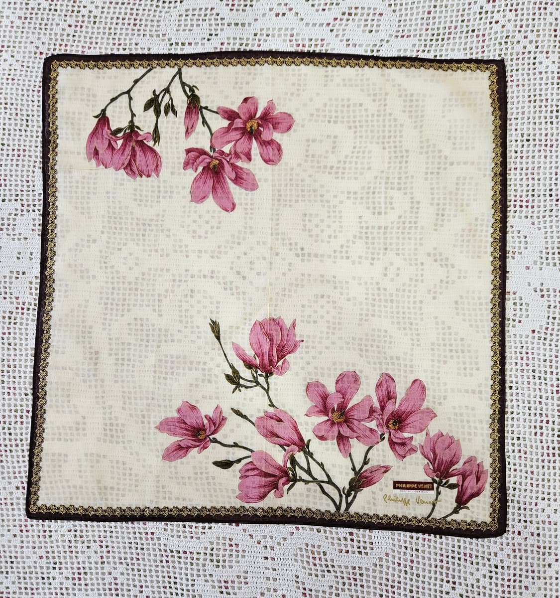 디자이너 플라워 손수건 3장 일괄 상품이미지8