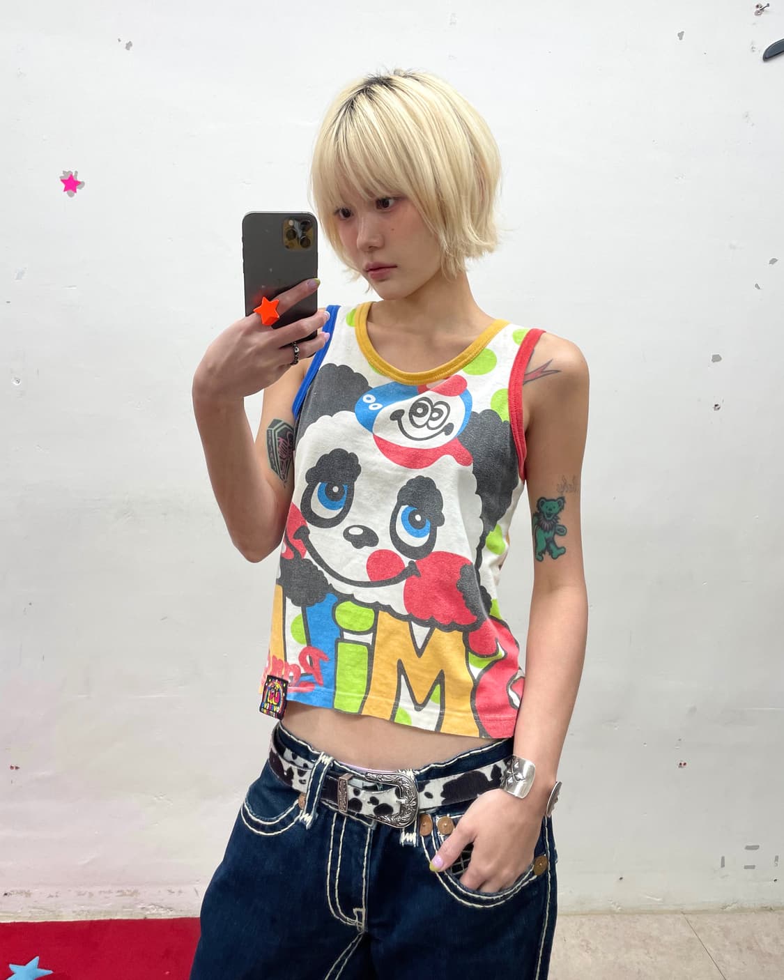 Smile Panda Mushroom Kitchen Sleeveless 상품이미지1